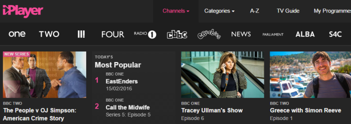 BBC Brands in iPlayer